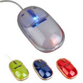 Plastic USB Optical Computer Mouse w/ Light